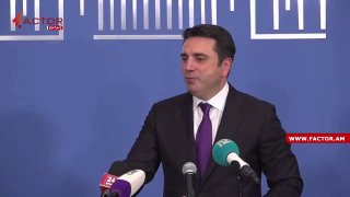Ален Симонян выступает с заявлением о поддержке Никола Пашиняна