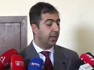 Арам Орбелян выступает на заседании Конституционного суда Армении