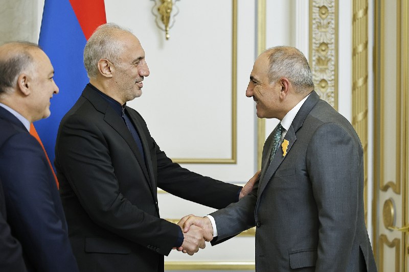 Встреча Никола Пашиняна и Сейеда Хамида Пурмохаммади в Ереване