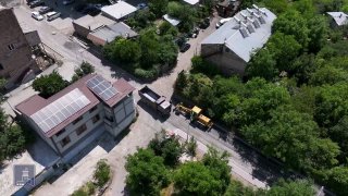Строительство дороги в Чаренцаване, Армения