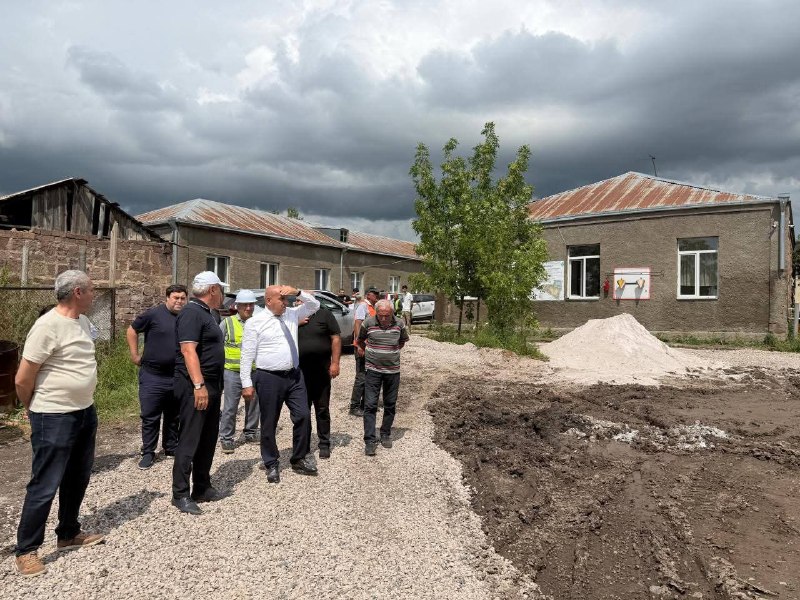Строительство школы в Ширакской области по программе «300 школ, 500 детсадов»