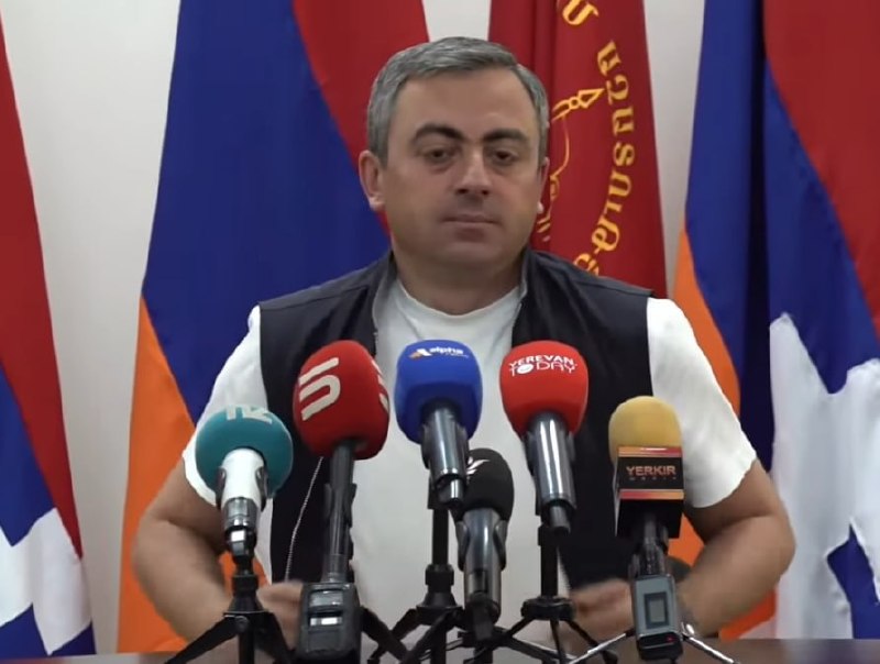 Ишхан Сагателян на пресс-конференции, блок «Армения»