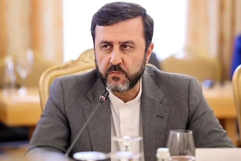 Заместитель министра иностранных дел Ирана Казем Гарибабади на пресс-конференции