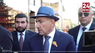 Никол Пашинян на брифинге о будущем Алена Симоняна в Армении