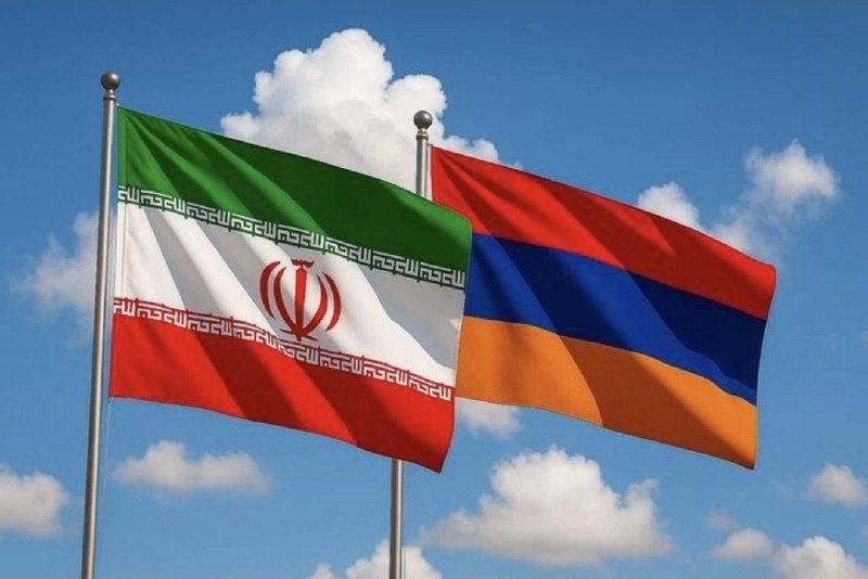 Флаг Армении и флаг Ирана